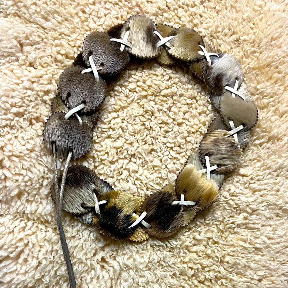 Vintage Seal Skin Belt